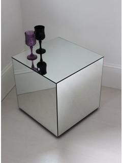 Cubo em Espelho para Mesa Lateral ou Apoio